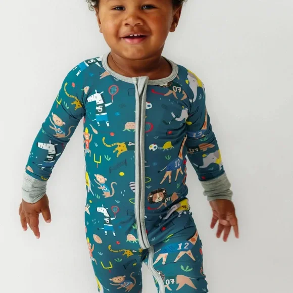 Little Sleepies | Jungle Gym Bamboo Zippy 12-18 months - Picture 7 of 8